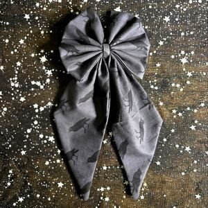 Custom Raven Print Sailor Bow
